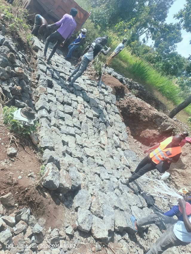 Stone foundation works underway on a DAVGY construction site